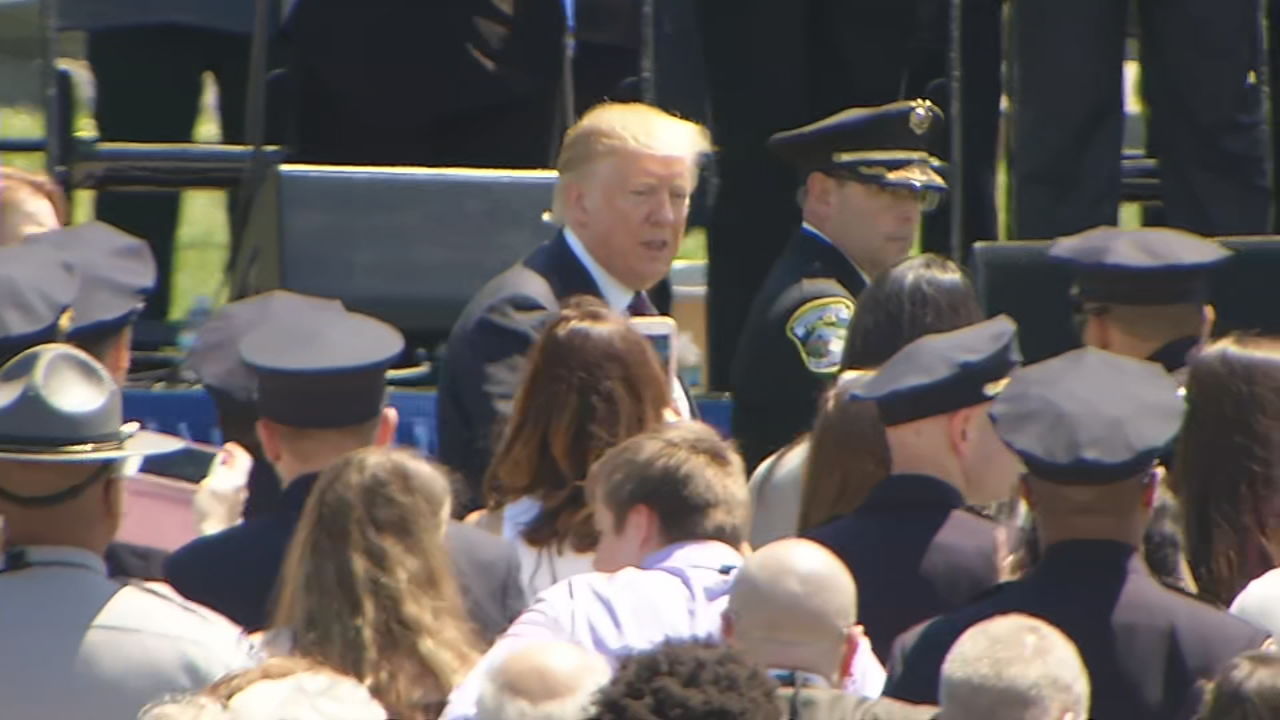 President Trump at National Police Officer Memorial Day in Washington, D.C.